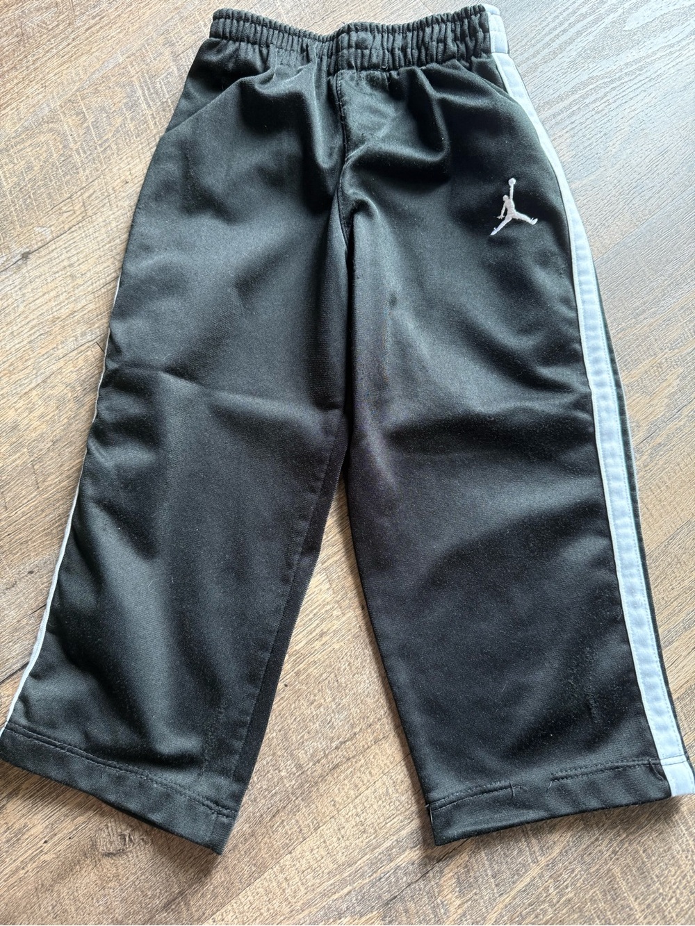 Jordan Black Joggers with White Side Stripe
